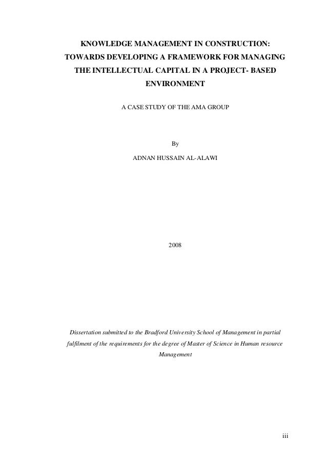 Master thesis in human resource management