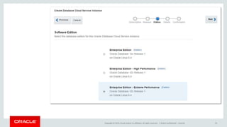 Copyright © 2015, Oracle and/or its affiliates. All rights reserved. | Oracle Confidential – Internal 35
 