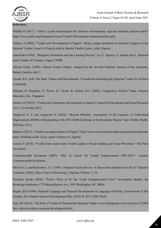 Youths and National Development in The Gambia | PDF