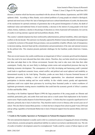 Youths and National Development in The Gambia | PDF