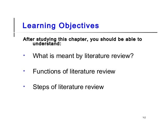 Chapter 2 literature review and theoretical framework