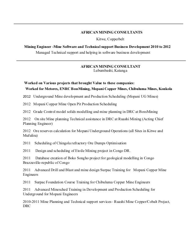 professional resume for mechanical engineer