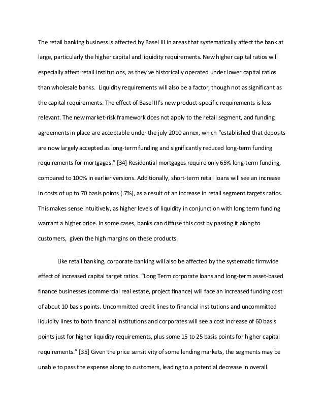 Research paper on retail banking
