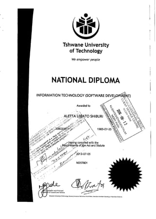 Certified Diploma