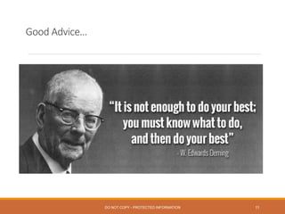 Good  Advice…
11DO NOT COPY - PROTECTED INFORMATION
 