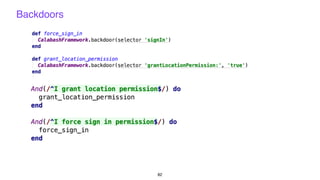 Backdoors
82
 