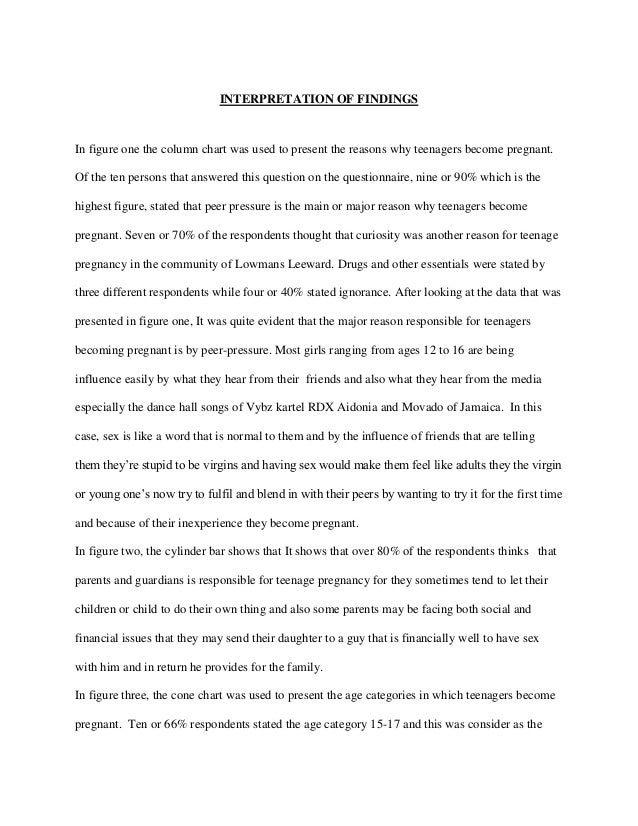 Introduction for teenage pregnancy essay