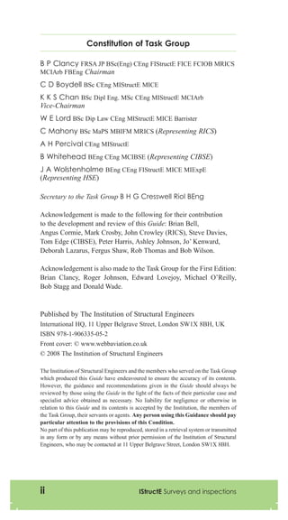 Guide to surveys and inspections of buildings and associated structures ...