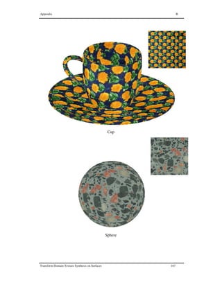 Appendix B
Transform Domain Texture Synthesis on Surfaces 167
Cup
Sphere
 