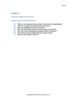 Processes Systems and Information An Introduction to MIS 3rd Edition ...
