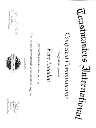 CC Certificate