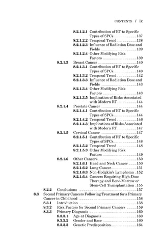 Second Primary Cancers and Cardiovascular Disease After Radiation ...