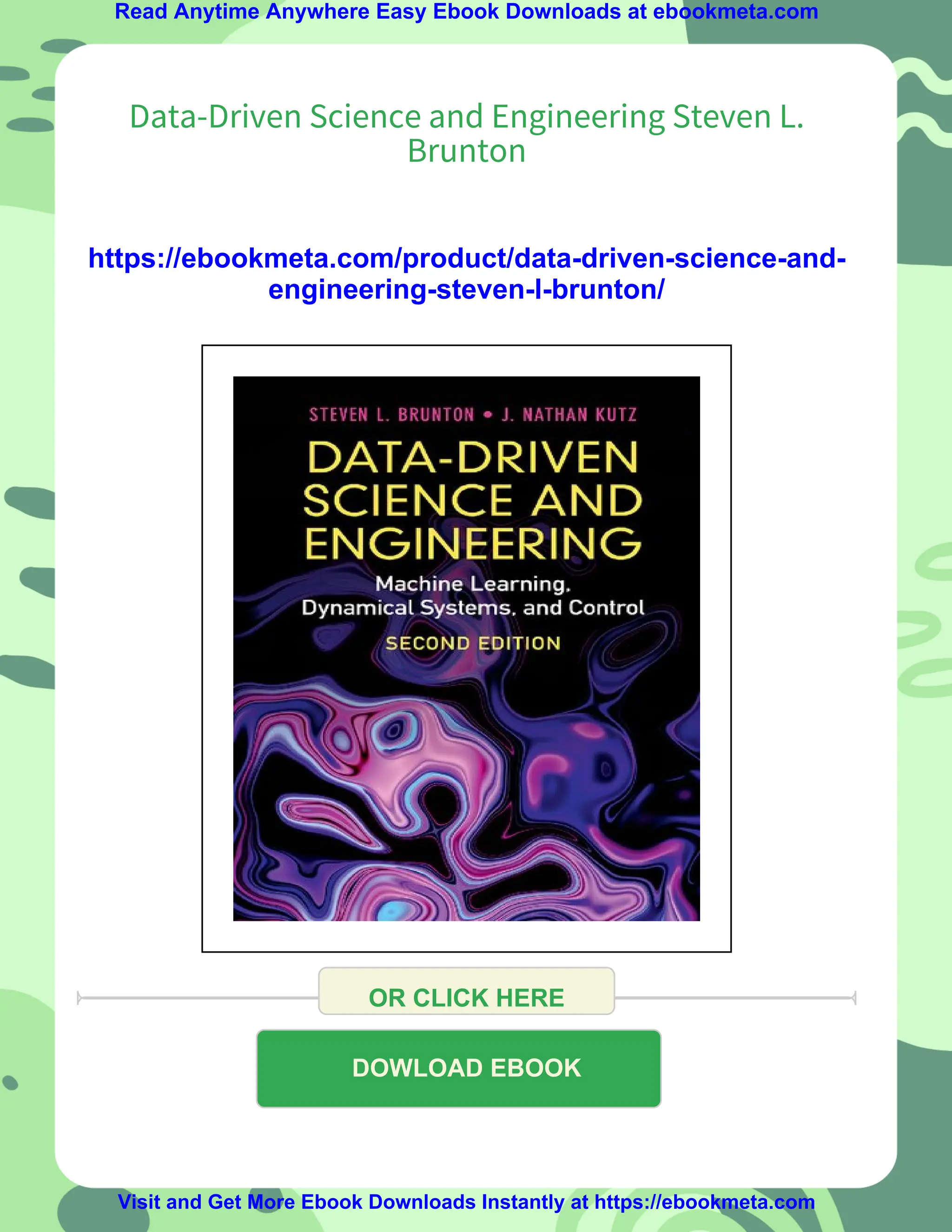 Data-Driven Science and Engineering（2ND） Steven Brunton (@eigensteve): 