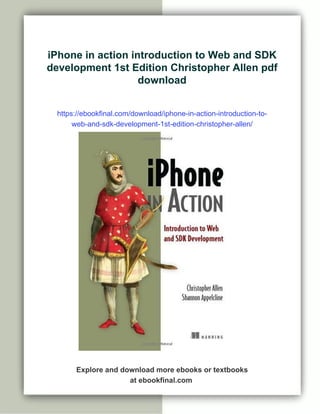 iPhone in action introduction to Web and SDK development 1st Edition ...