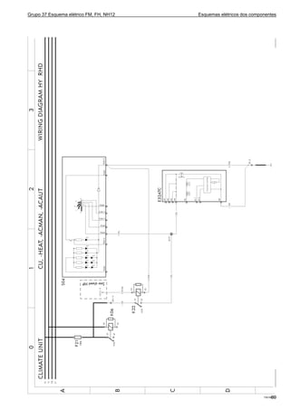Grupo 37 Esquema elétrico FM, FH, NH12 Esquemas elétricos dos componentes
T301951789
 