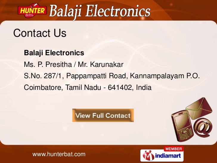 Balaji Electronics Tamil Nadu India
