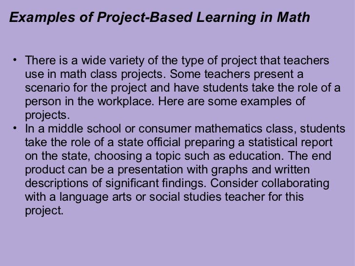 project based learning