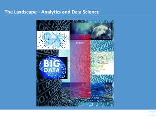 1
1
The Landscape – Analytics and Data Science
 