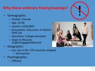 16
16
Why these arbitrary fixed groupings?
 