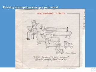 33
33
Revising assumptions changes your world
 