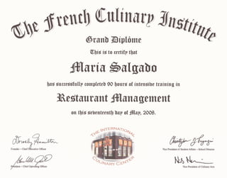 French Culinary Institute MT