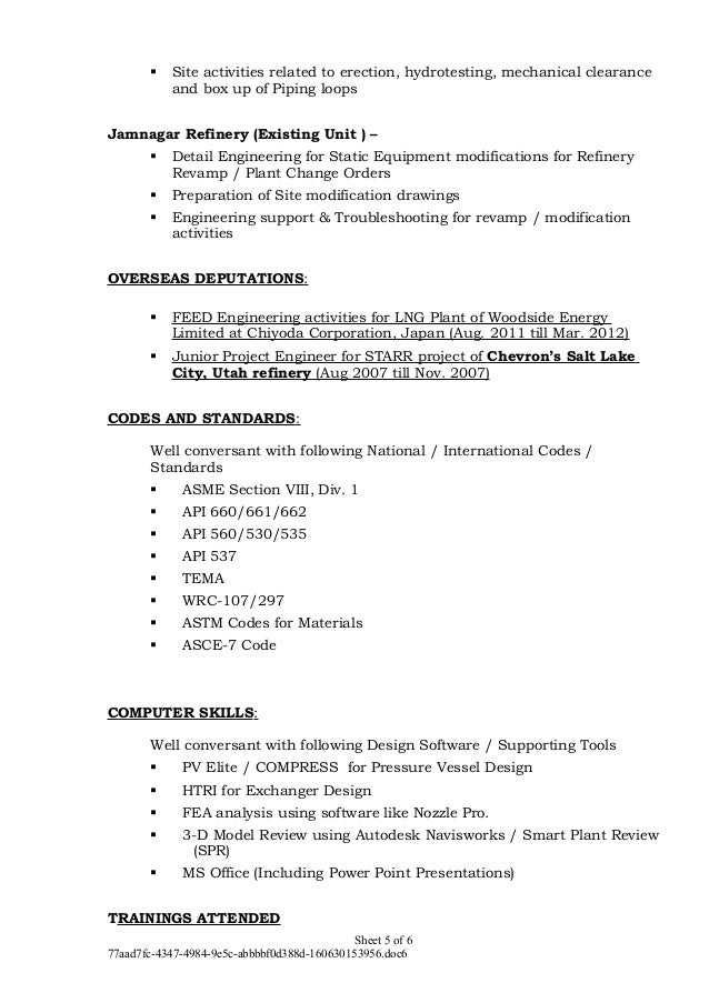 Refinery Piping Engineer Resume Refinery Piping Engineer Resume