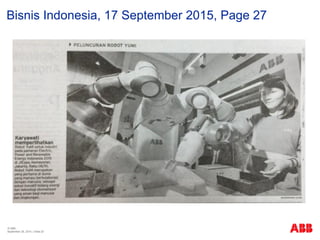 © ABB
| Slide 20
Bisnis Indonesia, 17 September 2015, Page 27
September 29, 2015
 