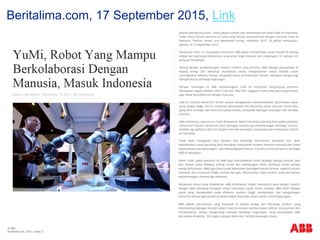 © ABB
| Slide 21
Beritalima.com, 17 September 2015, Link
September 29, 2015
 