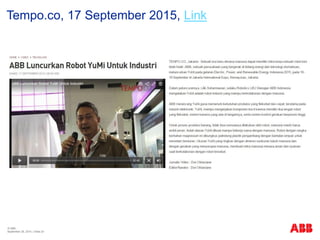© ABB
| Slide 24
Tempo.co, 17 September 2015, Link
September 29, 2015
 