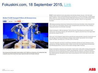 © ABB
| Slide 28
Fokuskini.com, 18 September 2015, Link
September 29, 2015
 