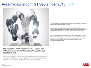 © ABB
| Slide 32
Areamagazine.com, 21 September 2015, Link
September 29, 2015
 