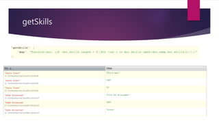 getSkills
 