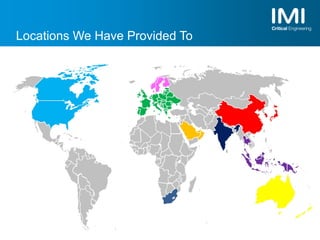 Locations We Have Provided To
 