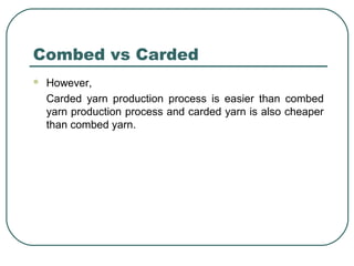 Yarn Quality part 1 | PPT