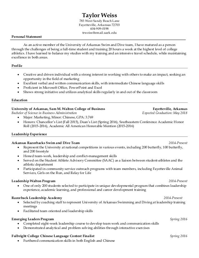 language skills resume sample