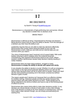 77 Success Traits | PDF
