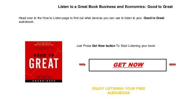 good to great audiobook