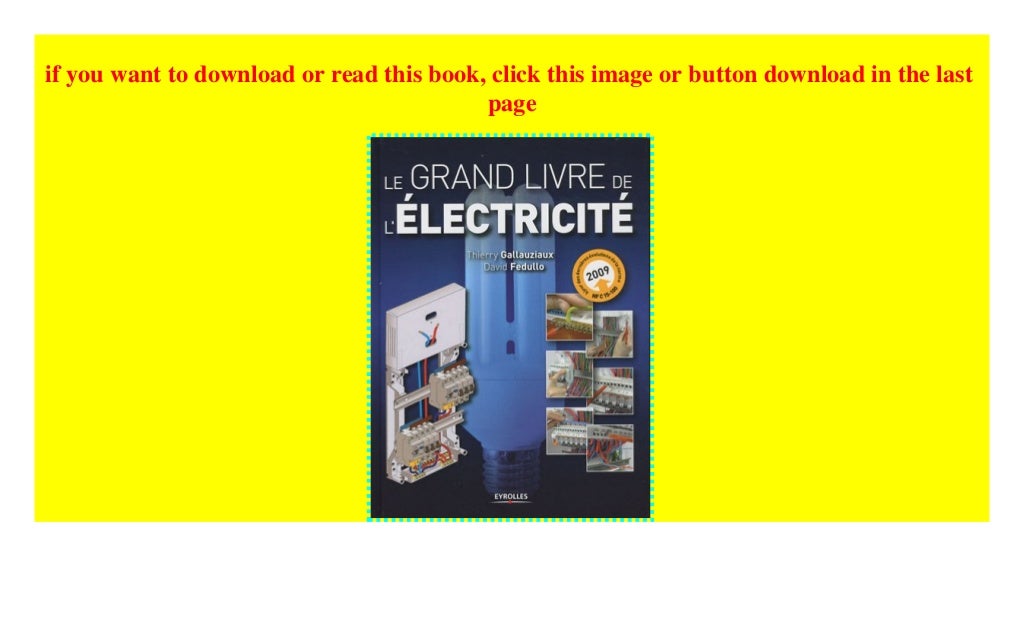 Le Grand Livre De L Electricite Pdf
