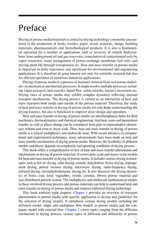 Heat and Mass Transfer in Drying of Porous Media 1st Edition Peng Xu ...