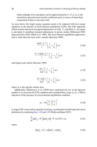 Heat and Mass Transfer in Drying of Porous Media 1st Edition Peng Xu ...
