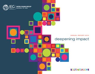 deepening impact
ANNUAL REPORT 2015
 