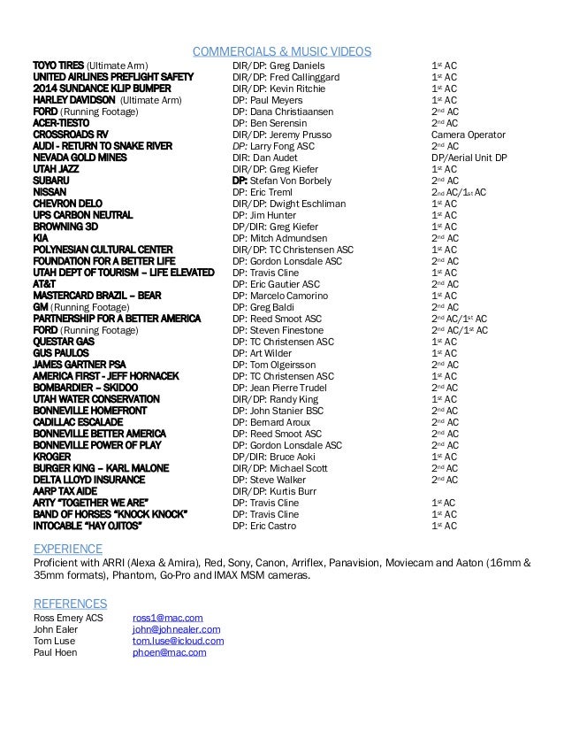 1st resumes