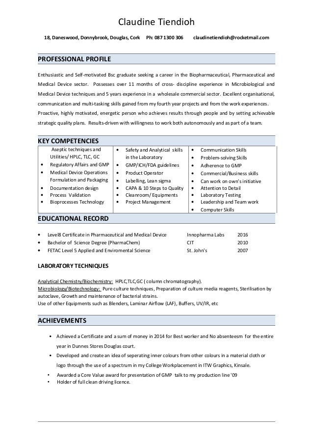 Cv Preparation Cork