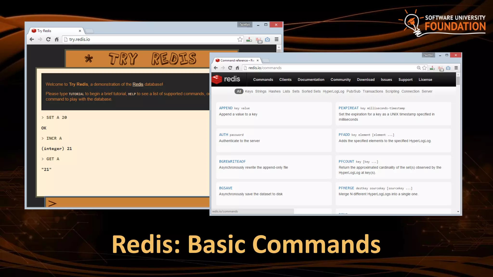 Redis: Basic Commands
 