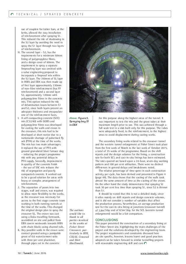 My publication Tunnels and Tunnelling magazine