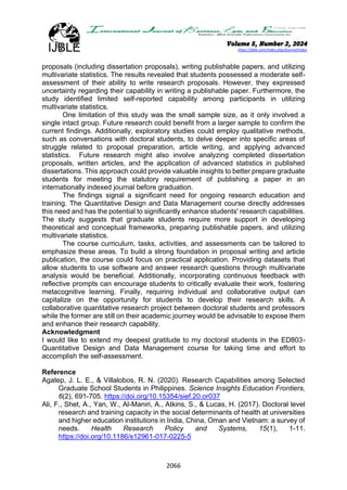 Research Capability of Doctoral Students in Utilizing Multivariate ...