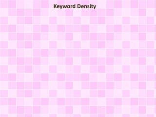 Keyword Density
 