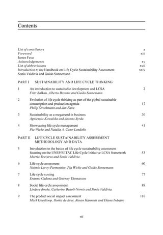 Handbook on Life Cycle Sustainability Assessment 1st Edition Guido ...