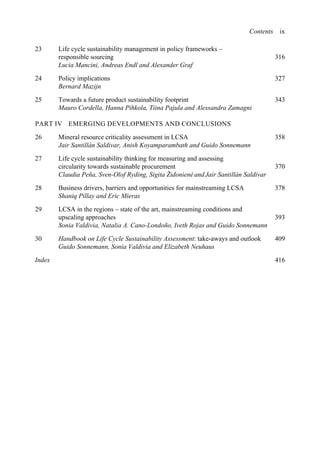 Handbook on Life Cycle Sustainability Assessment 1st Edition Guido ...