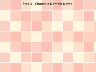 Step 4 - Choose a Domain Name
 
